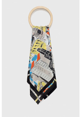 Moschino Тънък памучен шал с десен - Pepit.bg