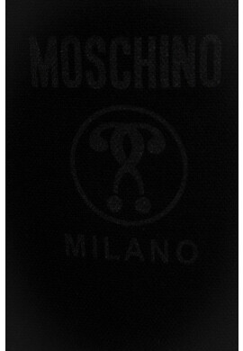 Moschino Вълнен шал в черно с изчистен дизайн - Pepit.bg