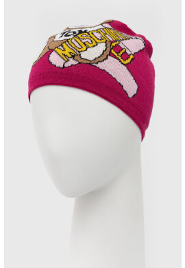 Moschino Вълнена шапка в розово от вълна - Pepit.bg