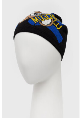Moschino Вълнена шапка в черно от вълна - Pepit.bg