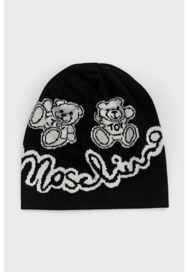 Moschino Вълнена шапка в черно от вълна - Pepit.bg
