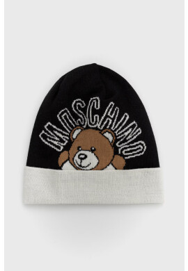 Moschino Вълнена шапка в черно от вълна - Pepit.bg