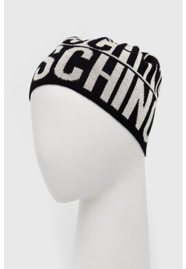 Moschino Вълнена шапка в черно от вълна - Pepit.bg