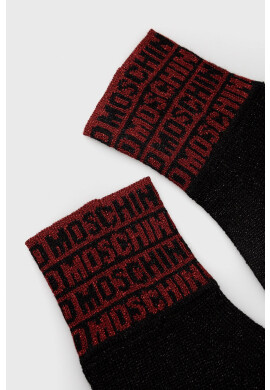 Moschino Вълнени ръкавици в черно - Pepit.bg