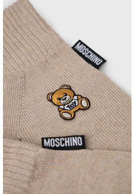 Moschino Вълнени ръкавици в бежово - Pepit.bg