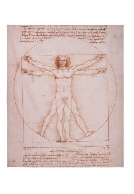 MuseArta Кърпа Leonardo da Vinci - Vitruvian Man - Pepit.bg