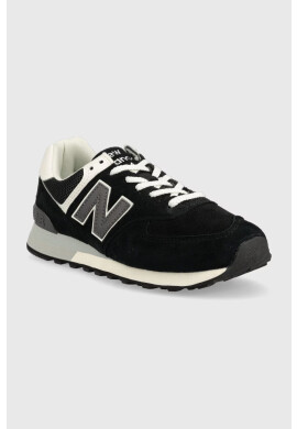 New Balance Кожени маратонки U574bk2 в черно - Pepit.bg