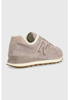 New Balance Кожени маратонки Wl574lw2 в розово - Pepit.bg