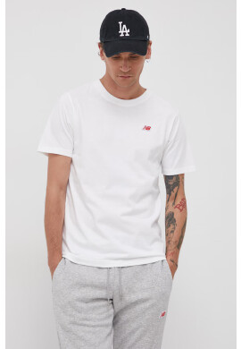 New Balance Памучна тениска в черно - Pepit.bg