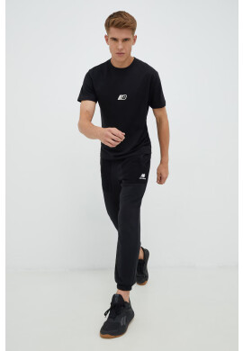 New Balance Памучна тениска в черно - Pepit.bg