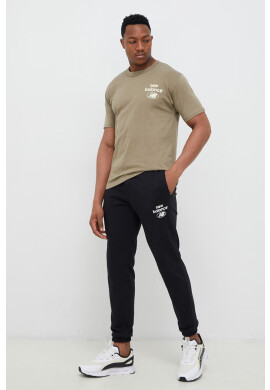 New Balance Памучна тениска в зелено - Pepit.bg