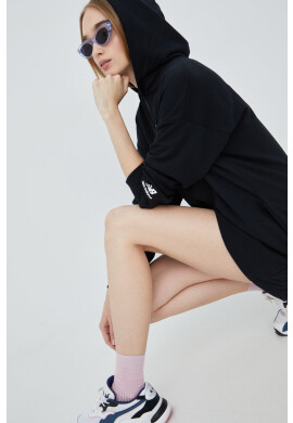 New Balance Рокля WD21501BK в черно къс модел с уголемена кройка - Pepit.bg