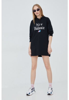 New Balance Рокля WD21501BK в черно къс модел с уголемена кройка - Pepit.bg