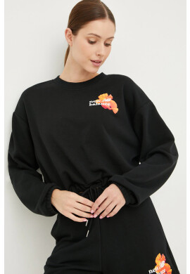 New Balance Суичър в черно с принт - Pepit.bg