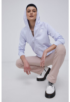 New Balance Суичър в сиво с качулка с принт - Pepit.bg