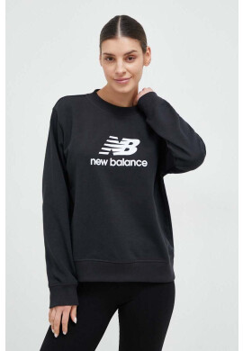 New Balance Суичър в черно с принт - Pepit.bg