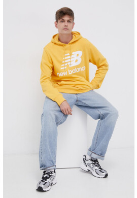 New Balance Суичър в черно с принт - Pepit.bg