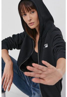 New Balance Суичър в зелено с качулка с изчистен дизайн - Pepit.bg