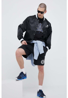 New Balance Суичър в синьо с качулка с принт - Pepit.bg