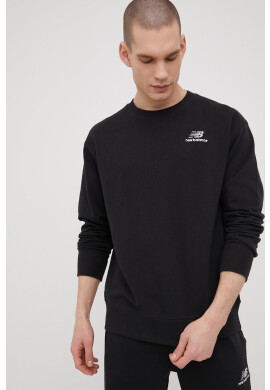 New Balance Суичър UT21501BK мъжка в черно с апликация - Pepit.bg