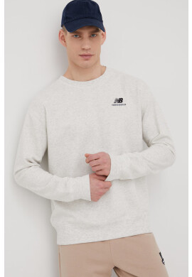 New Balance Суичър UT21501SAH мъжка в сиво с апликация - Pepit.bg
