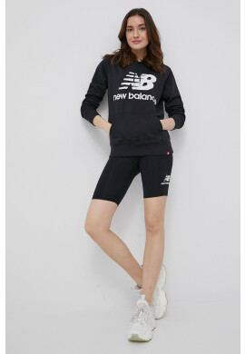 New Balance Суичър WT03550BK дамска в черно с принт - Pepit.bg