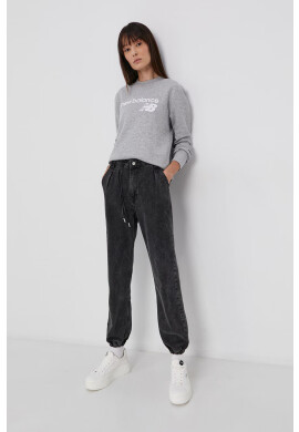 New Balance Суичър WT03811AG дамски в сиво с принт - Pepit.bg