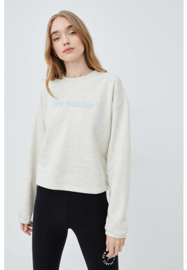 New Balance Суичър WT21557SAH в сиво меланж на - Pepit.bg