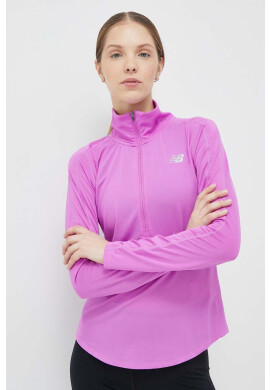 New Balance Суичър за джогинг Accelerate в лилаво с изчистен дизайн - Pepit.bg