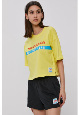 New Balance Тениска WT21502SST дамски в бежово - Pepit.bg