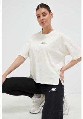 New Balance Тениска Athletics Remastered в бежово - Pepit.bg