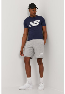 New Balance Тениска MT03919PGM мъжка в тъмносиньо с принт - Pepit.bg