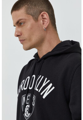 New Era Суичър в черно с принт - Pepit.bg
