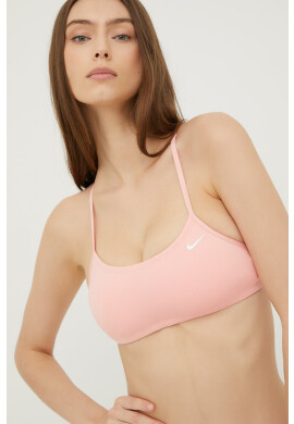 Nike Бански костюм в розово с леко подплатена чашка - Pepit.bg