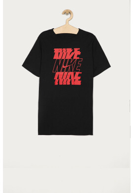 Nike Kids Детска тениска в черно с принт - Pepit.bg