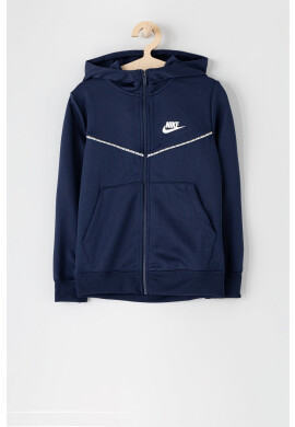 Nike Kids Детски суичър в тъмносиньо с изчистен дизайн - Pepit.bg
