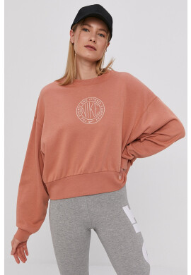 Nike Sportswear Суичър дамски в кафяво с апликация - Pepit.bg