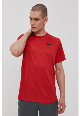 Nike Тениска мъжка в червено с изчистен дизайн - Pepit.bg
