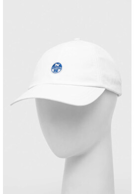 North Sails Шапка с козирка в бяло с апликация - Pepit.bg