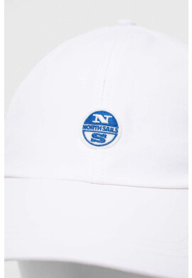 North Sails Шапка с козирка в бяло с апликация - Pepit.bg