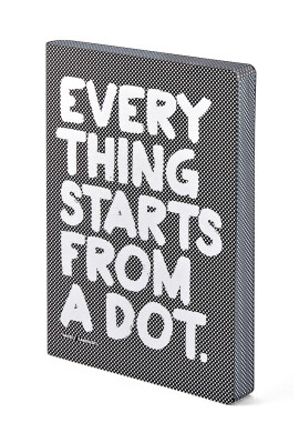Nuuna Тефтер EVERYTHING STARTS FROM A DOT - Pepit.bg