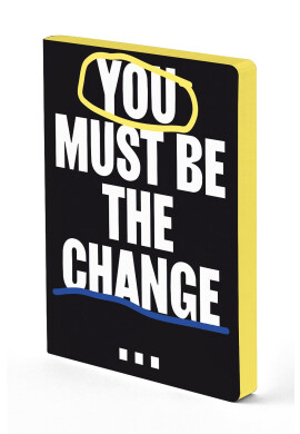Nuuna Тефтер YOU MUST BE THE CHANGE - Pepit.bg
