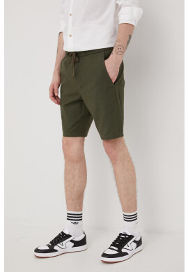 Only & Sons Къс панталон с лен в зелено - Pepit.bg