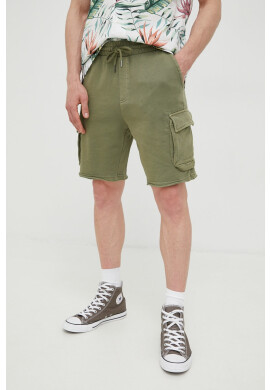 Only & Sons Памучен къс панталон в зелено - Pepit.bg