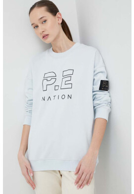 P.E Nation Суичър в бежово с изчистен дизайн - Pepit.bg