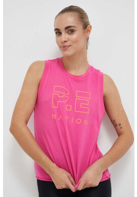 P.E Nation Топ Shuffle дамски в розово - Pepit.bg