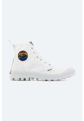 Palladium Високи кецове Pampa Smiley Pride в бяло - Pepit.bg