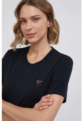 Paul Smith Памучна тениска в черно - Pepit.bg
