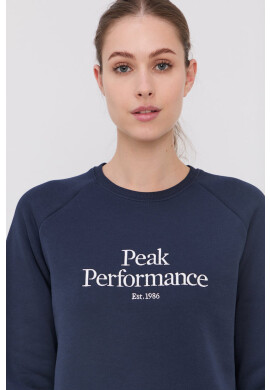 Peak Performance Суичър дамски в тъмносиньо с апликация - Pepit.bg