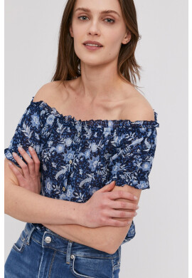 Pepe Jeans Блуза дамска с флорален десен - Pepit.bg